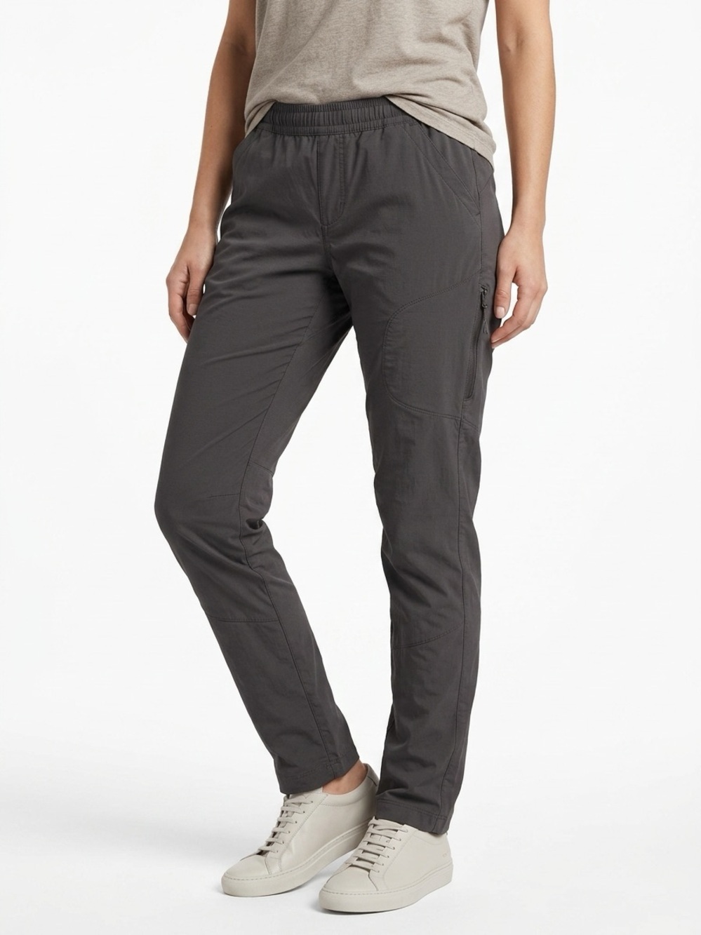 Duluth Trading Co AKHG Access Point Pull On Slim Pant Nylon Gray 10